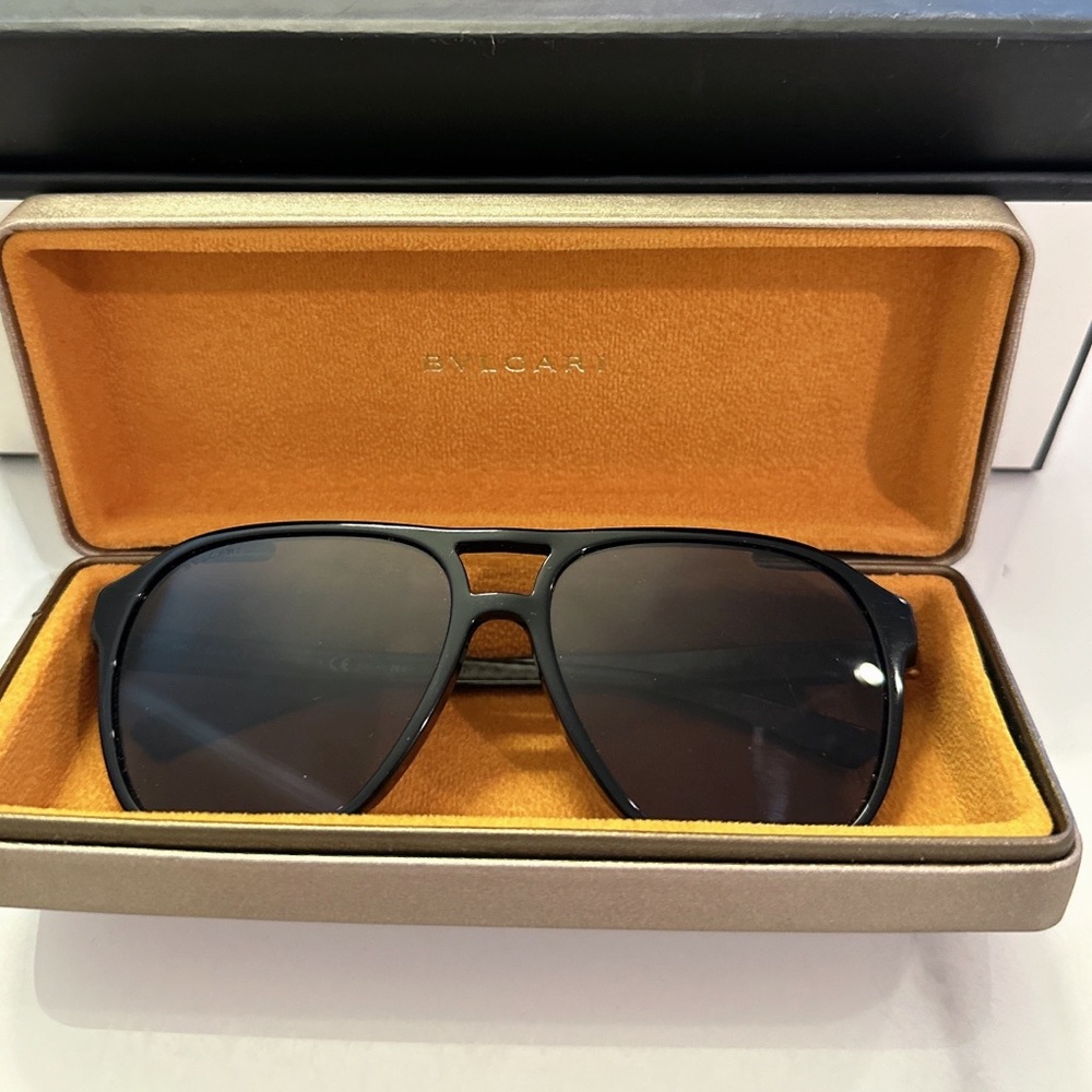Bvlgari DIAGONO BV 7034 Black/Grey Polarized (501/81) Sunglasses